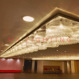 Hall Rectangular Crystal Chandelier