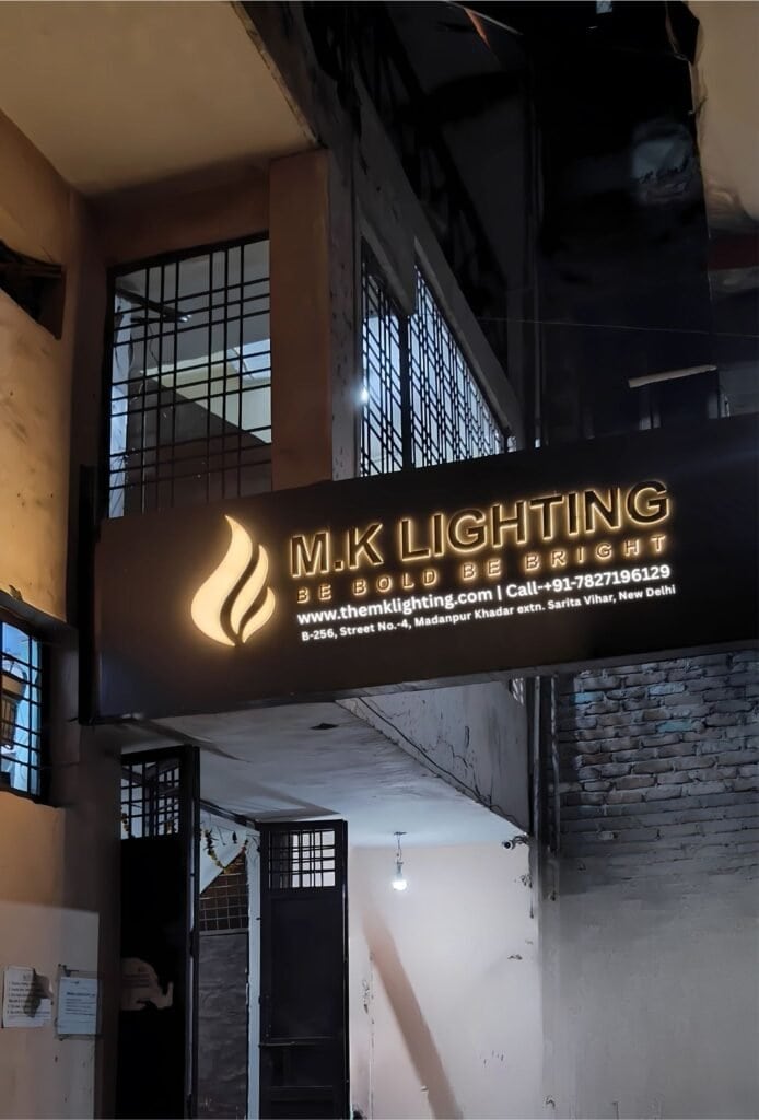 M.K Lighting chandelier manufacturing factory in New Delhi, India