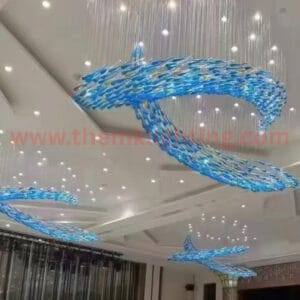 Modern Drop Crystal Chandelier – Custom Luxury Design