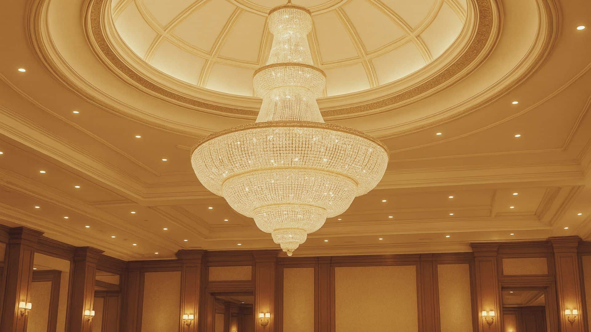 Luxury hanging chandelier