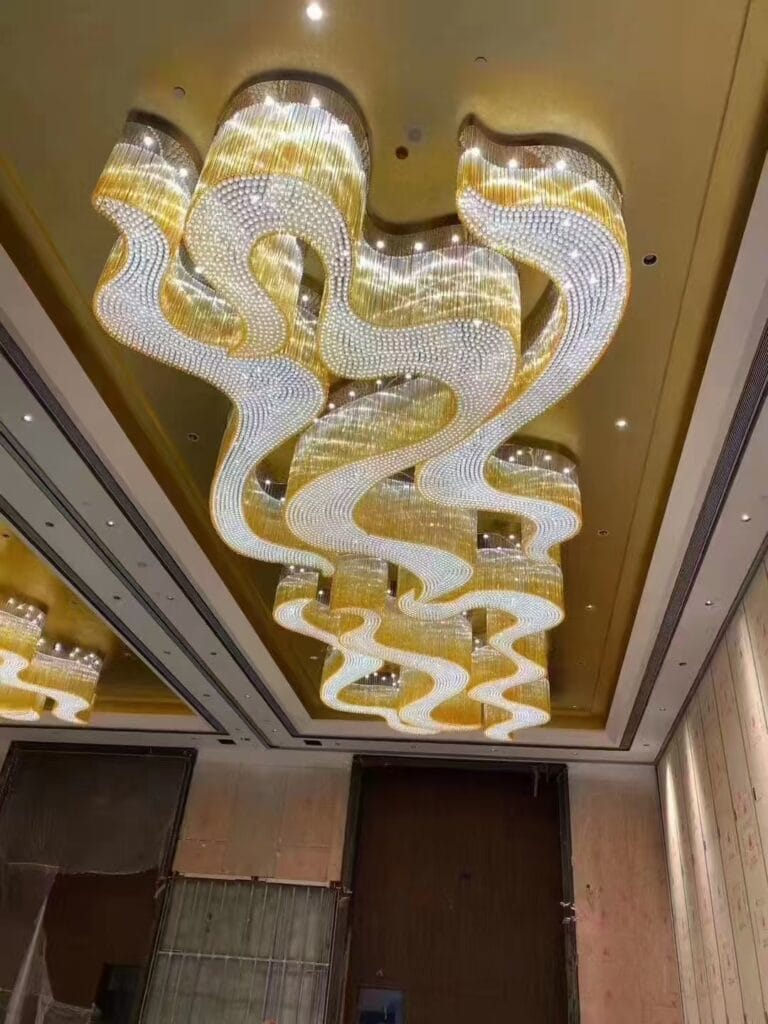 designer chandelier for banquet hall & hotel lobby, by m.k lighting