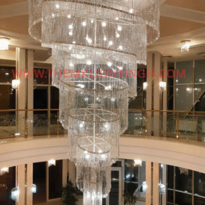 Spiral Double Height Chandelier
