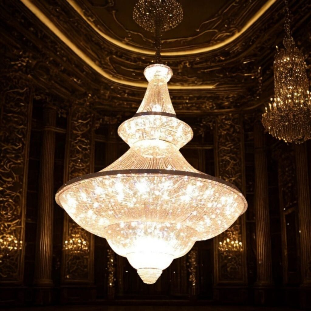 Gold Chandelier for Banquet Hall