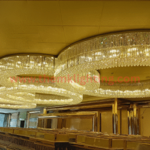 Round Multi-Ring Banquet Hall Chandelier