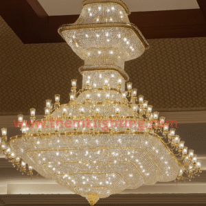 Glass Modern Chandelier for Banquet Halls