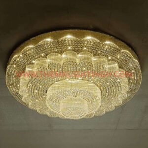 Luxury Custom Chandelier Maker – Grand Golden Crystal Ceiling Chandelier