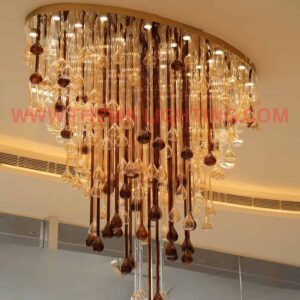 Luxury Bloom Glass Ceiling Chandelier