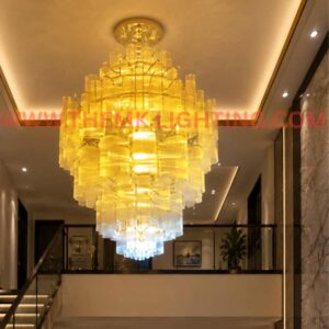 Luxury Hotel Lobby Grand Crystal Hanging Chandelier