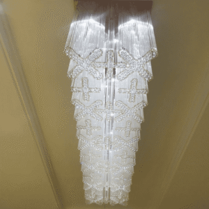 Luxury Rectangular Flower Crystal Chandelier