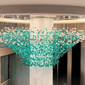 Stone Chandelier – Rustic Luxury Chandelier with Crystal