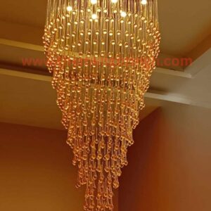 Luxury Duplex Villa Chandelier – Custom Double-Height Hanging Light