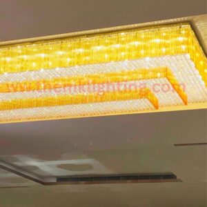 Luxury Rectangular Crystal Ceiling Chandelier